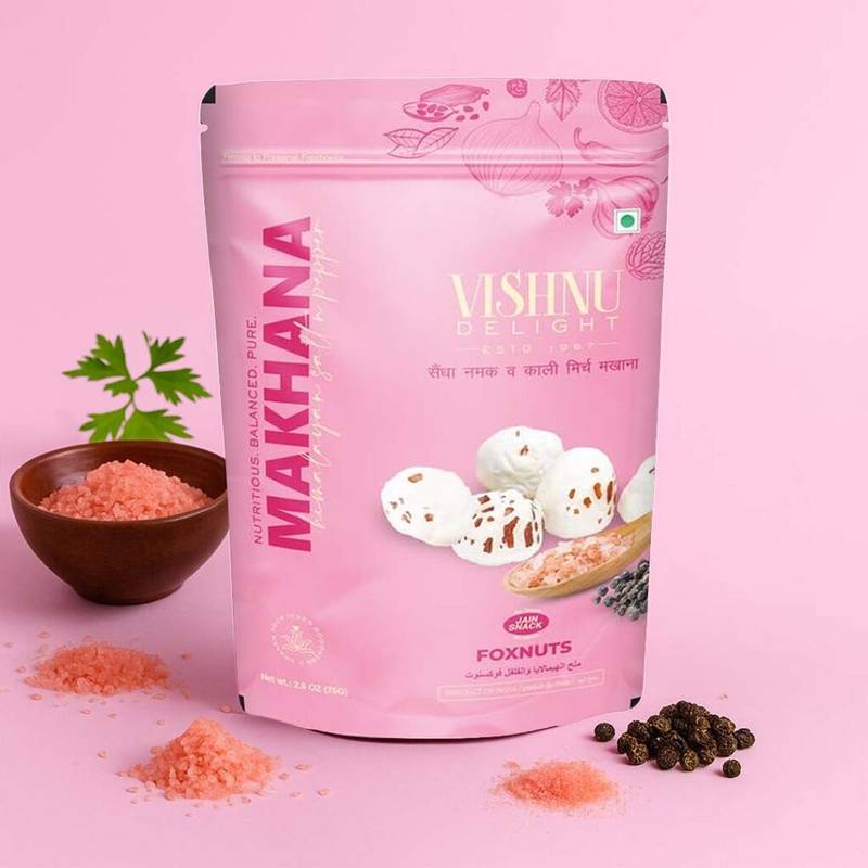 Himalayan Salt & Pepper Makhana – 60 gm Snack Pouch